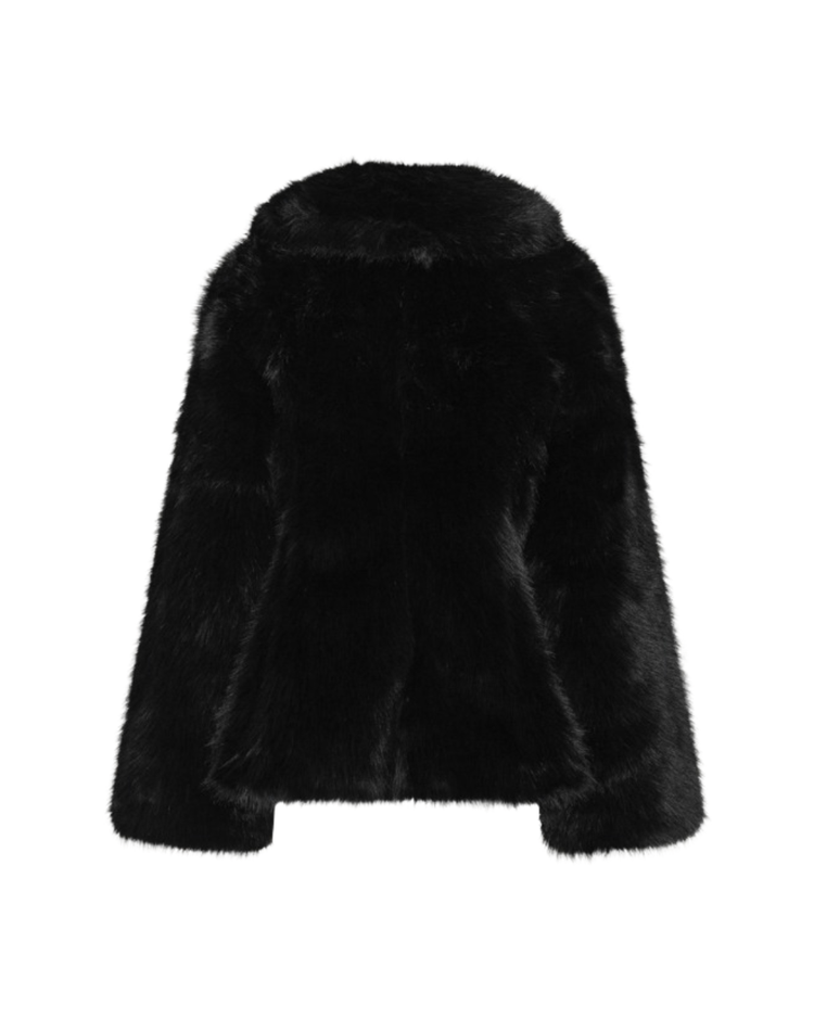 Faux Fur Flared Jacket