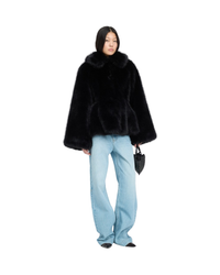 Faux Fur Flared Jacket