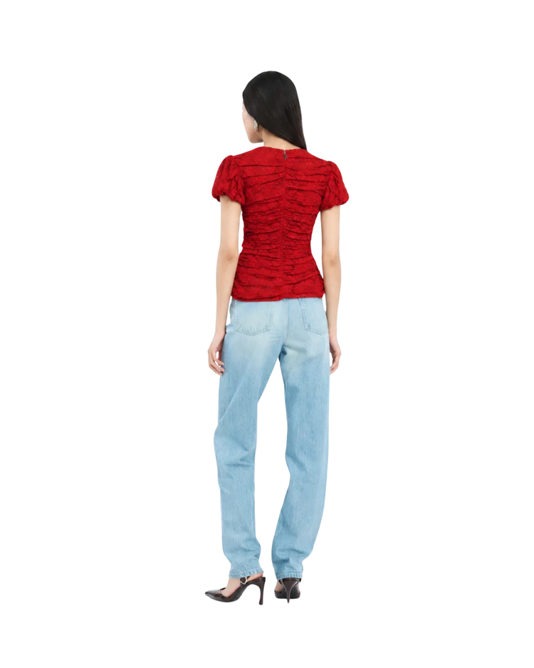 Lace Ruched Top