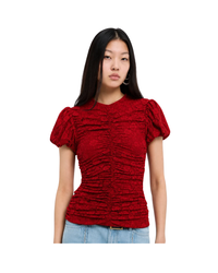Lace Ruched Top