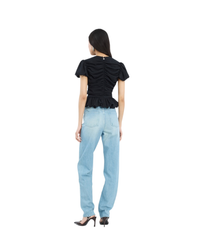 Ruched Puff Sleeve Top