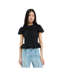 Ruched Puff Sleeve Top