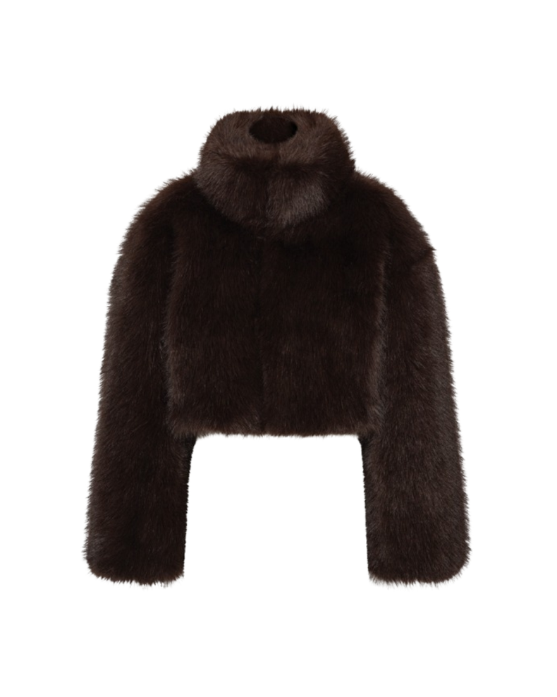 Faux Fur Cropped Jacket