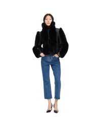 Faux Fur Leather Jacket