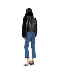 Faux Fur Leather Jacket
