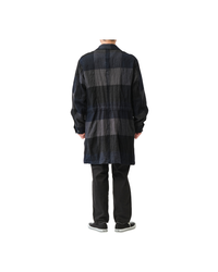 WO Panel Check Washed Shopcoat