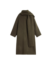 Finn Coat With Removable Scarf