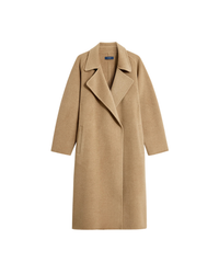 Harvard Double-faced Cashmere Wrap Coat