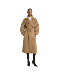 Harvard Double-faced Cashmere Wrap Coat
