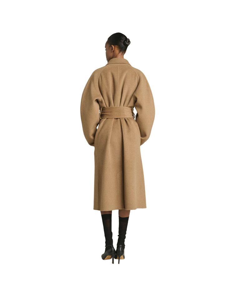 Harvard Double-faced Cashmere Wrap Coat