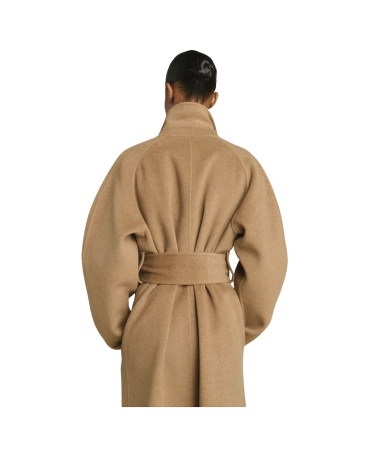 Harvard Double-faced Cashmere Wrap Coat