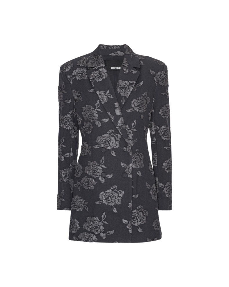 3D Flower Blazer Dress