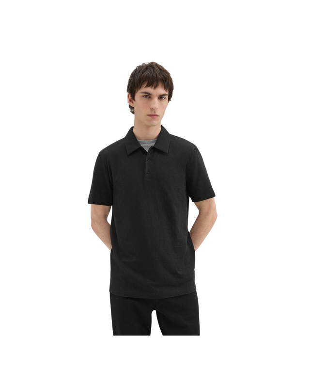 Bron Polo Shirt in Cosmos Slub Cotton