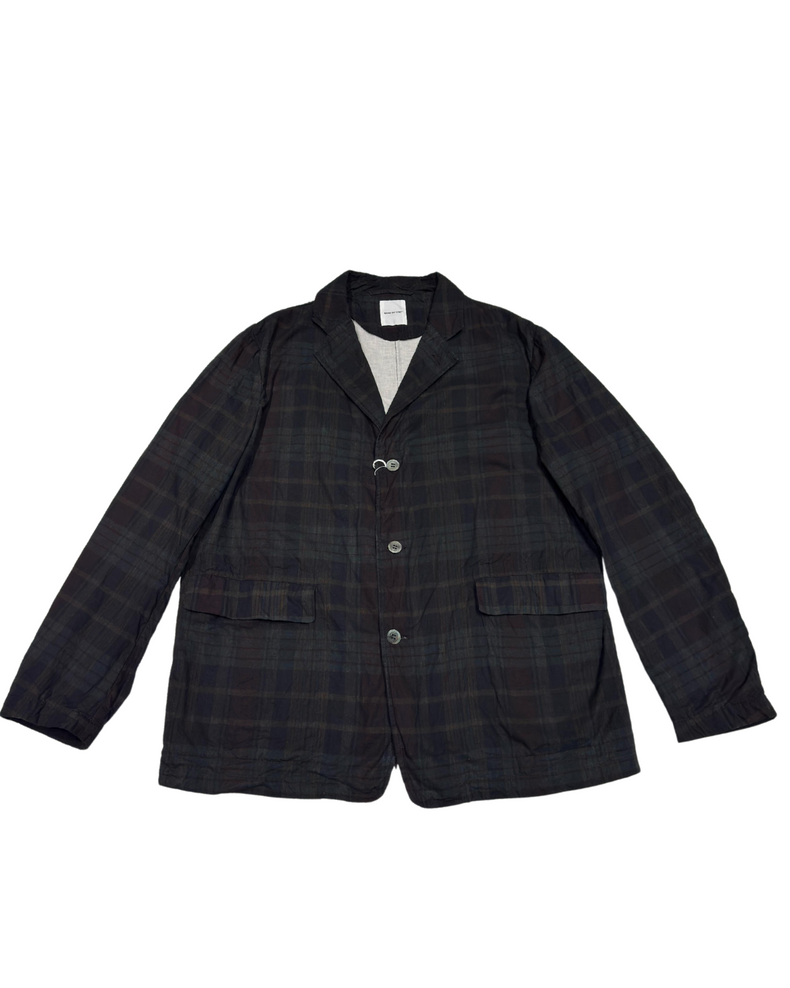 Sumi Ink Madras Check Coverall Jacket