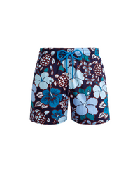 Boys Stretch Swim Shorts Tropical Turtles