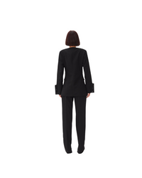 Black Suiting Fitted Blazer