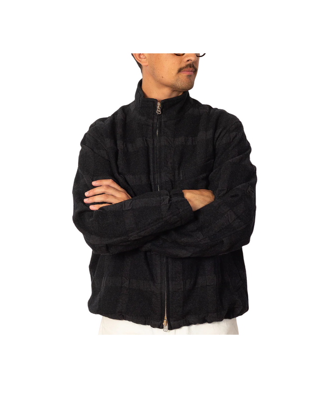Check Zip Up Short Jacket