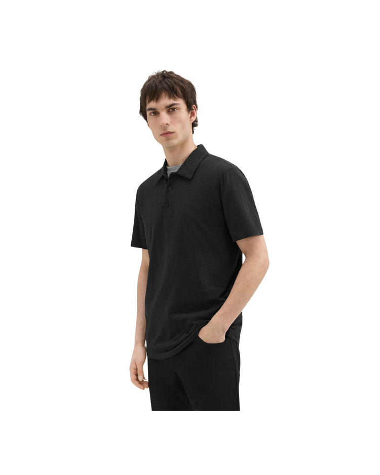 Bron Polo Shirt in Cosmos Slub Cotton