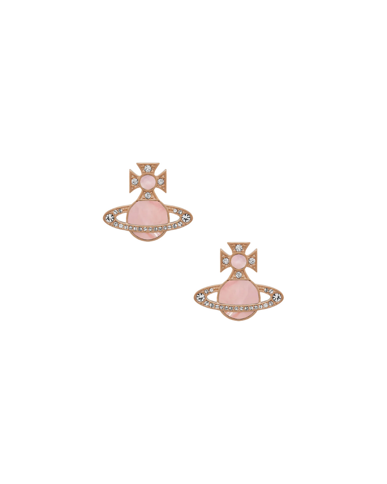 Rina Earrings Pink Gold