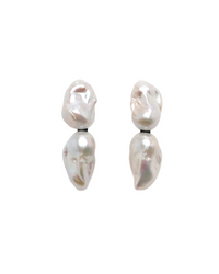 Sable Earrings: Baroque Pearls