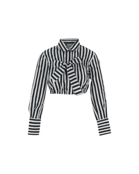 Cropped Bow Shirt