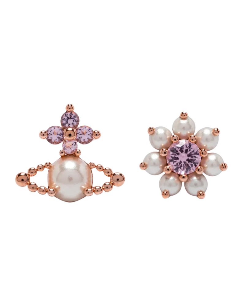 Agnes Earrings Pink Gold