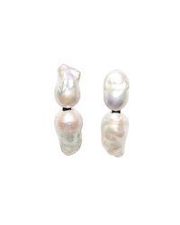 Sable Earrings: Baroque Pearls