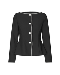 Square Neckline Tailored Jacket