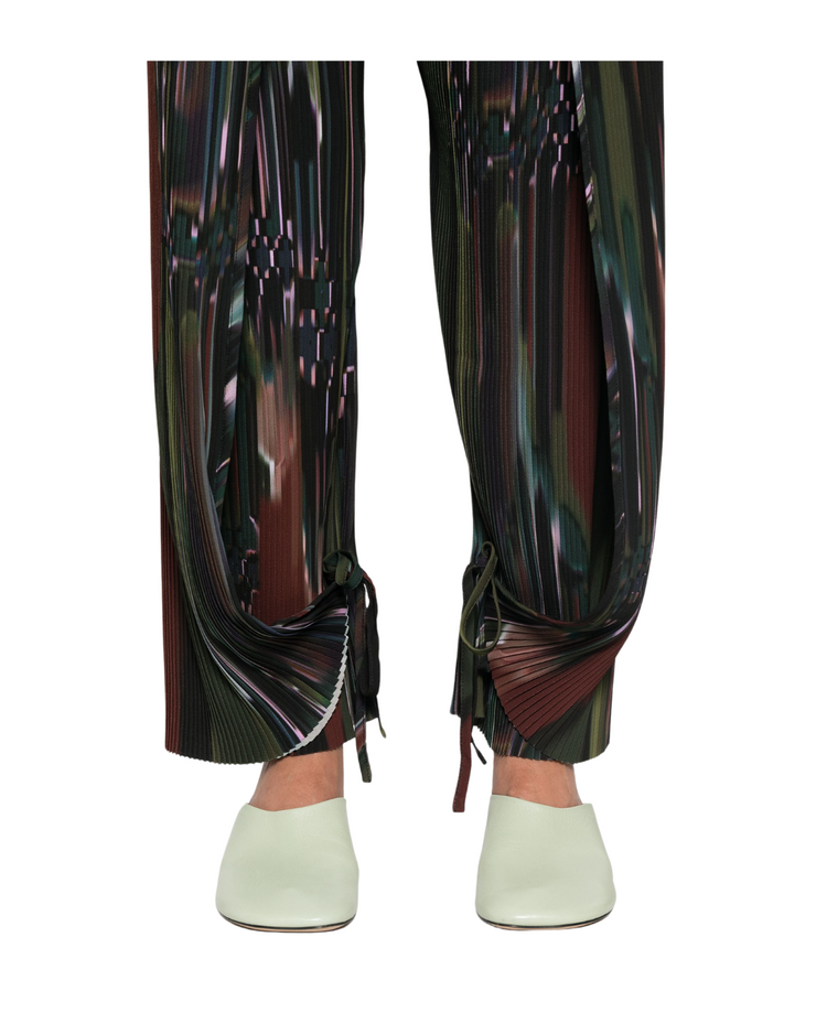 Knight Plisse Pants Dark Tetris Drips