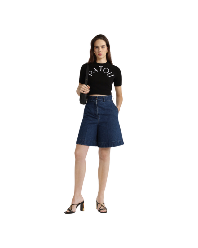 Denim Bermuda Shorts