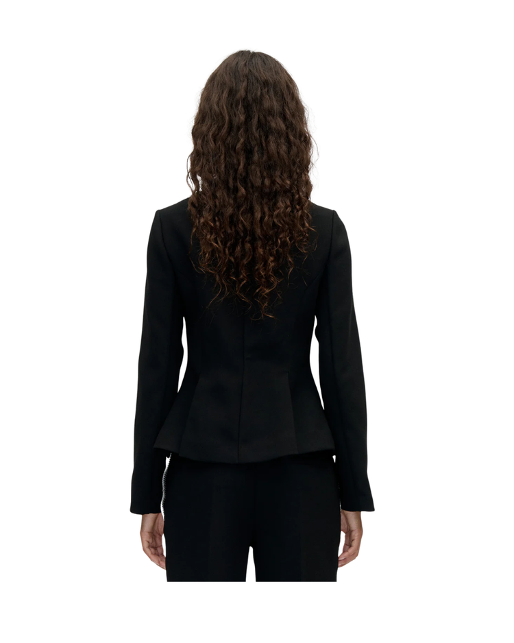 Square Neckline Tailored Jacket