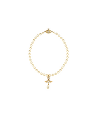 One Row Pearl Drop Choker