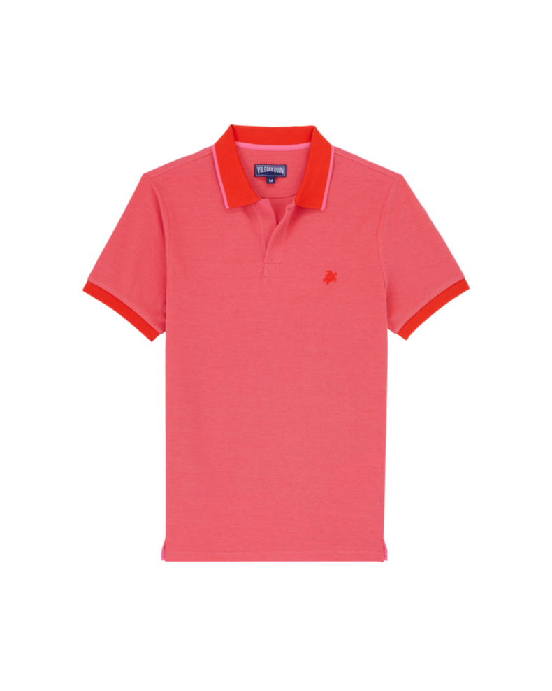 Men Cotton Polo Shirt Solid