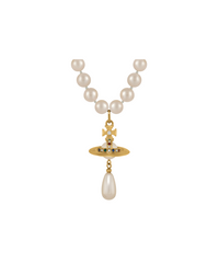 One Row Pearl Drop Choker