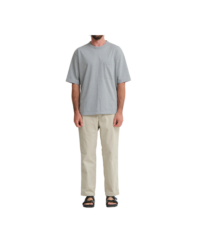 Cotton Chino Cloth Peg Top Pants