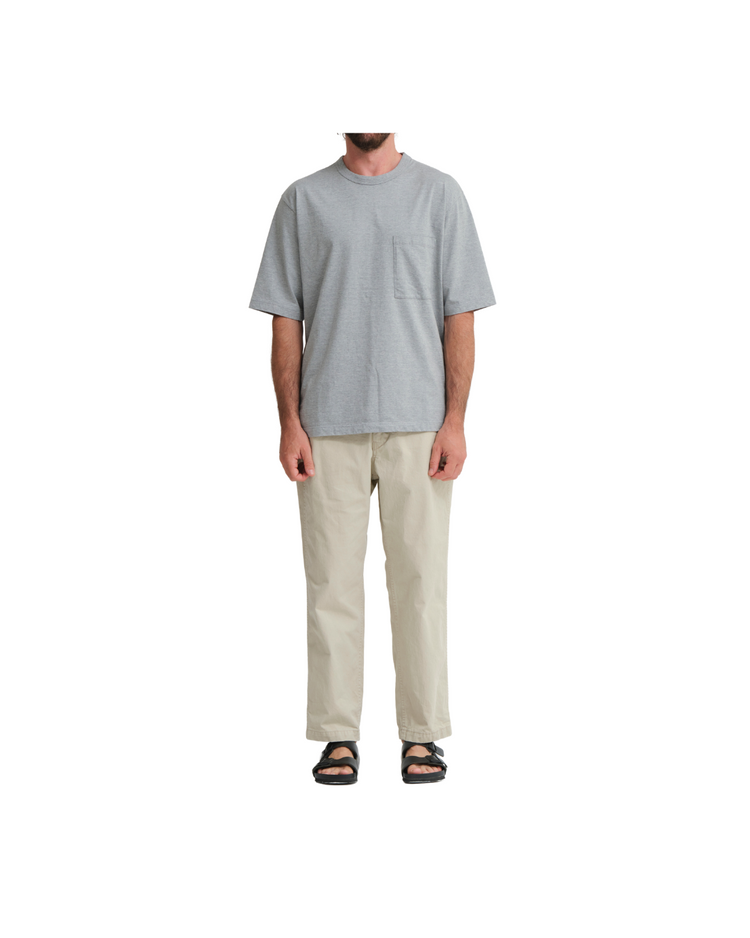 Cotton Chino Cloth Peg Top Pants