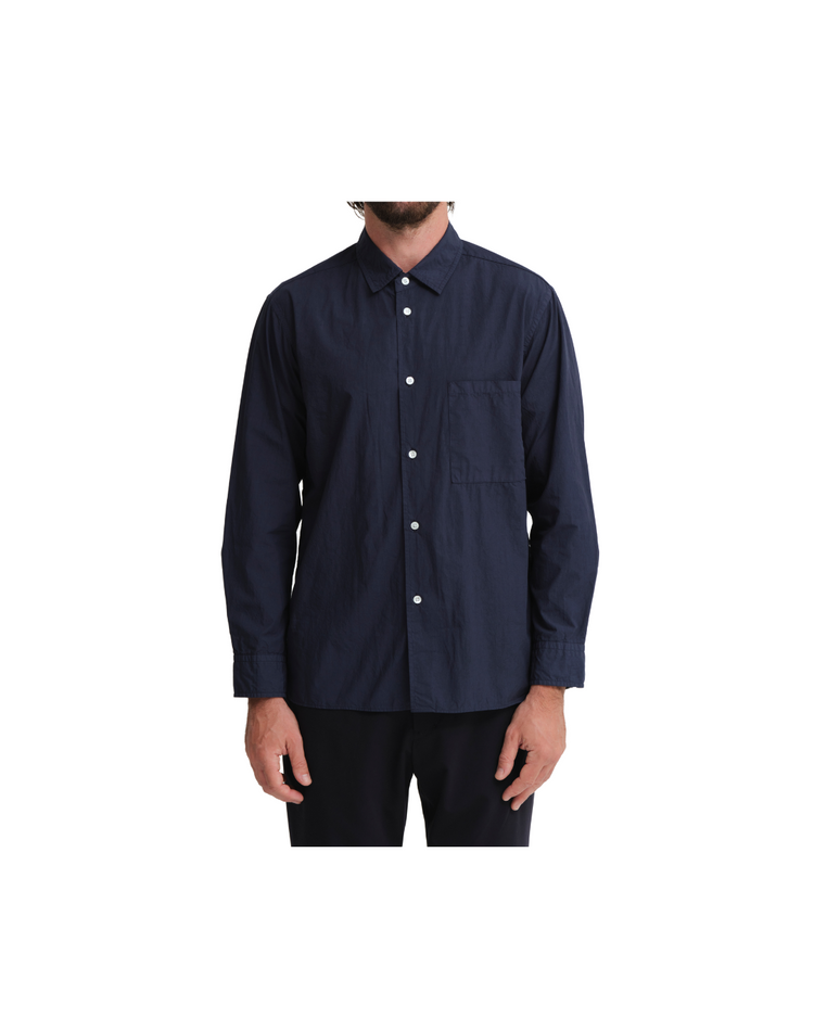 Organic Cotton Broadcloth Regular Collar Shirt