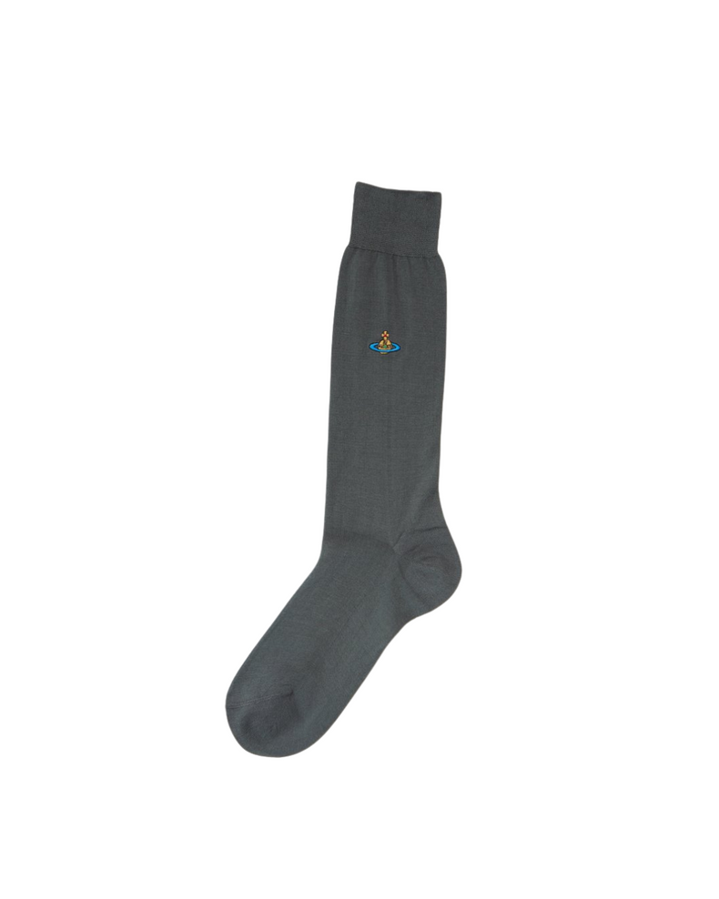 Uni Colour Plain Socks Grey