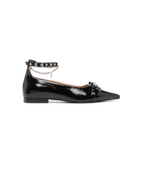 Black Eyelets Jewel Ballerina Naplack