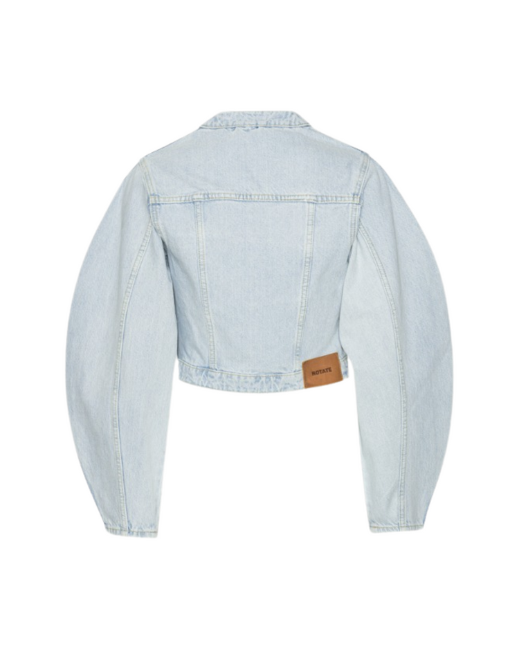 Round Sleeve Denim Jacket