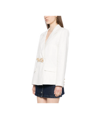 White Linen Blazer