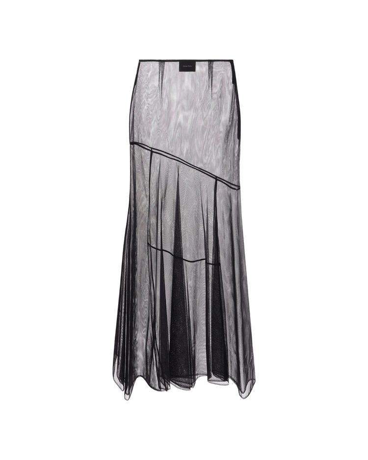 Sheer Bias Cut Skirt