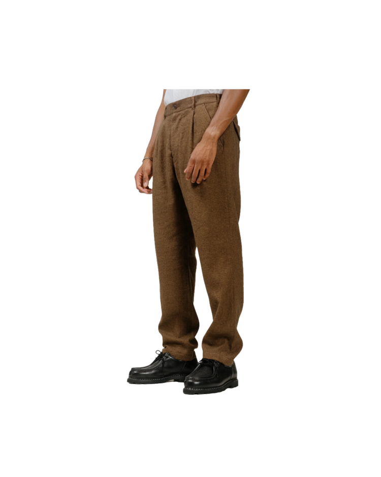 WO/LI Tumbler Single-pleated Pegtop Pants