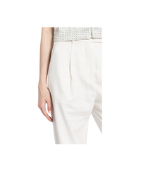 White Linen Trousers