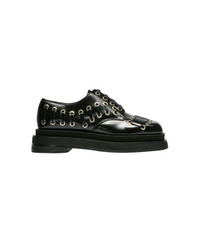 Heart Toe Platform Lace Up Grommet Brogue