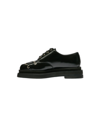 Heart Toe Platform Lace Up Grommet Brogue