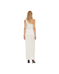 Satin Draped Dress