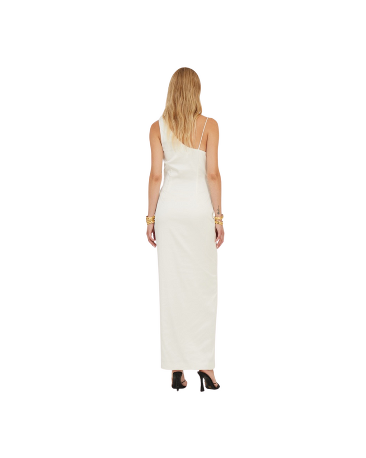 Satin Draped Dress