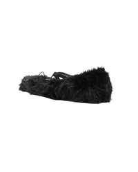 Faux Fur Criss Cross Ballerina