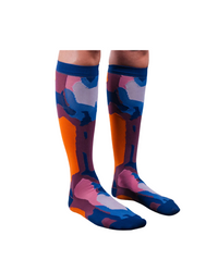 Void Transparent Socks Femme Blue Orange Transparent